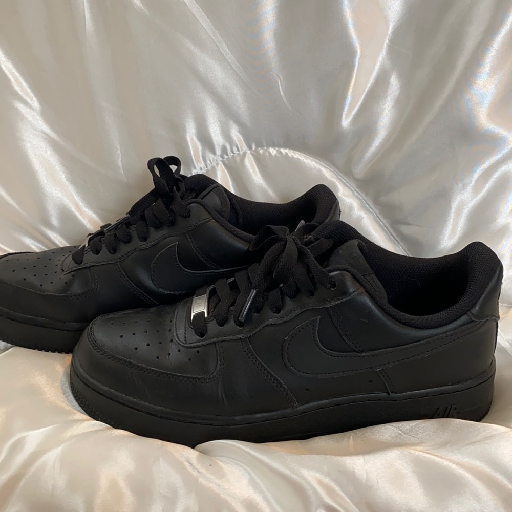 All black Air Force 1s